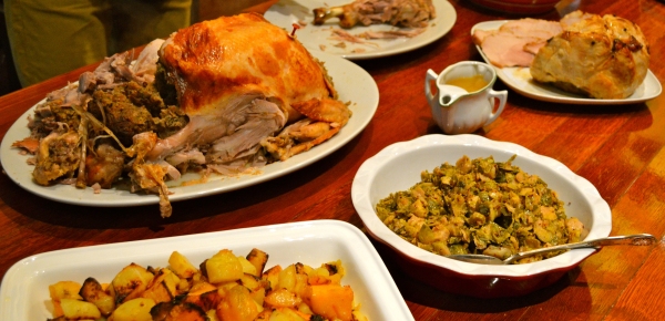 Sprouts are much more delicious than childhood memories indicate, but nothing epitomises Christmas like a stuffed turkey. Photo taken by Sophia Epstein